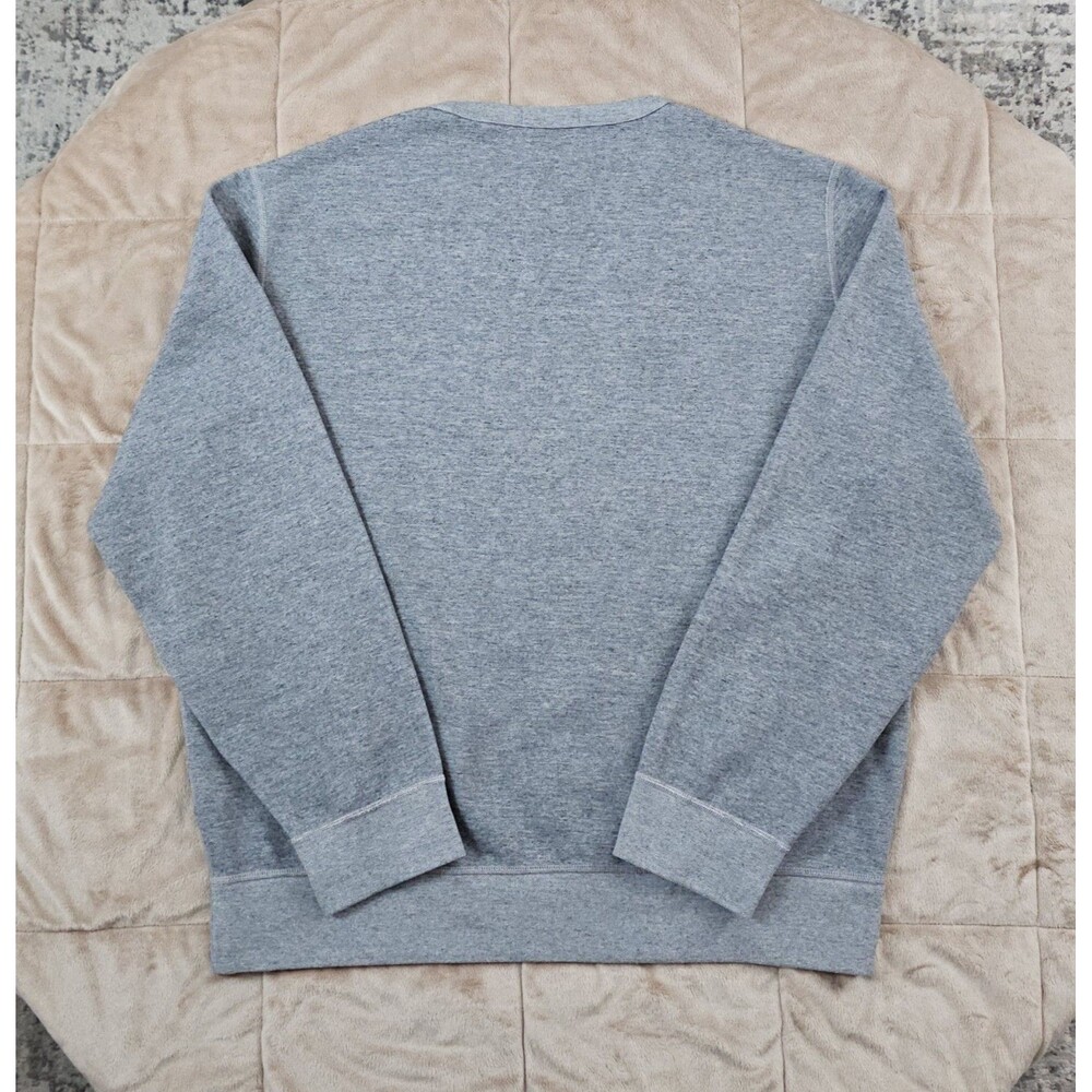 Polo Ralph Lauren P Patch Varsity Sweatshirt Gray Letterman Mens L Crewneck - Picture 6 of 6